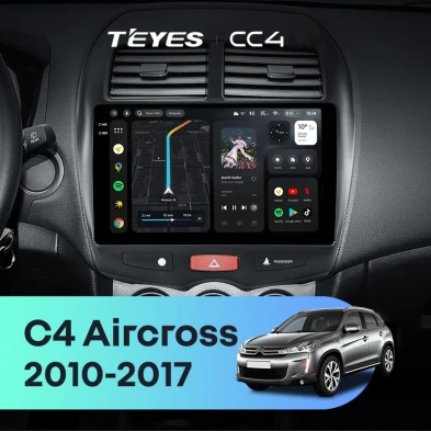 Штатная магнитола Teyes CC4 8/128 Citroen C4 Aircross (2010-2017) Тип-A