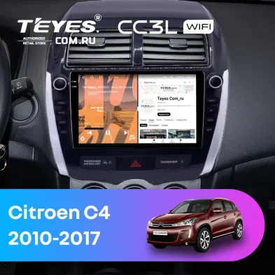 Штатная магнитола Teyes CC3L WiFi 2/32 Citroen C4 Aircross  (2010-2017) Тип-A (9")