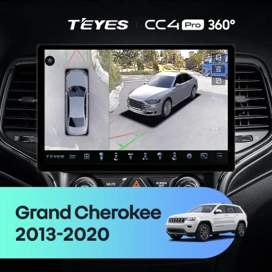 Штатная магнитола Teyes CC4 Pro 360 8/128 Jeep Grand Cherokee WK2 (2013-2020) F2 (13")