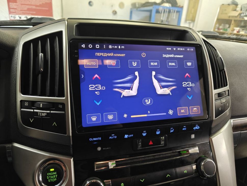 Переходная рамка Toyota Land Cruiser 200 (2007-2015) F3 Тип-C (10")