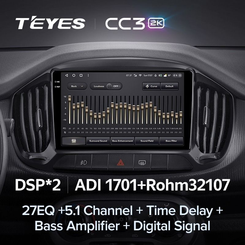 Штатная магнитола Teyes CC3 2K 4/32 Fiat Uno (2014-2020)