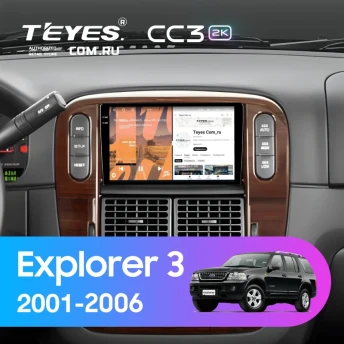 Штатная магнитола Teyes CC3 2K 360 6/128 Ford Explorer 3 (2001-2006)