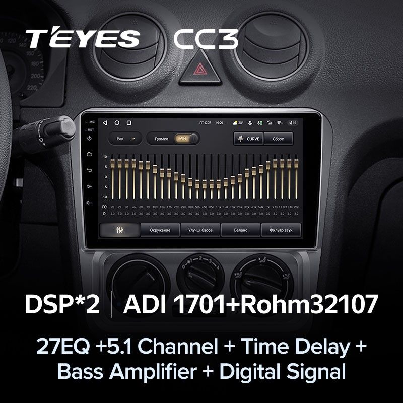 Штатная магнитола Teyes CC3 4/32 Geely CK (2008-2016)