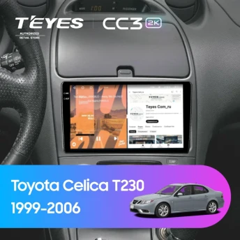 Штатная магнитола Teyes CC3 2K 6/128 Toyota Celica T230 (1999-2006)