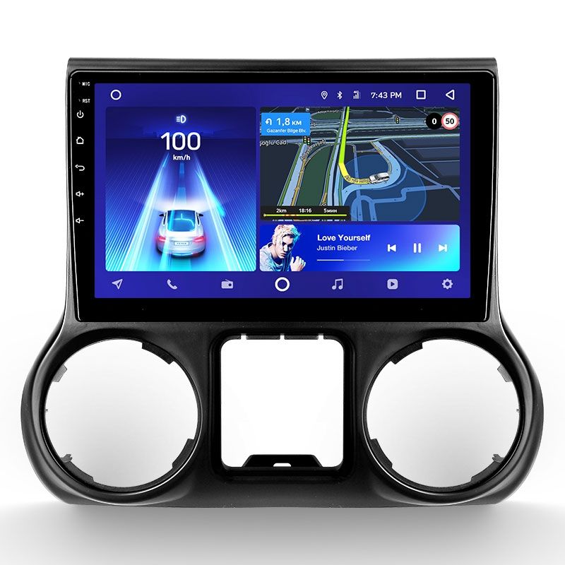 Переходная рамка Jeep Wrangler 3 JK (L-15) (2010-2017) (10")