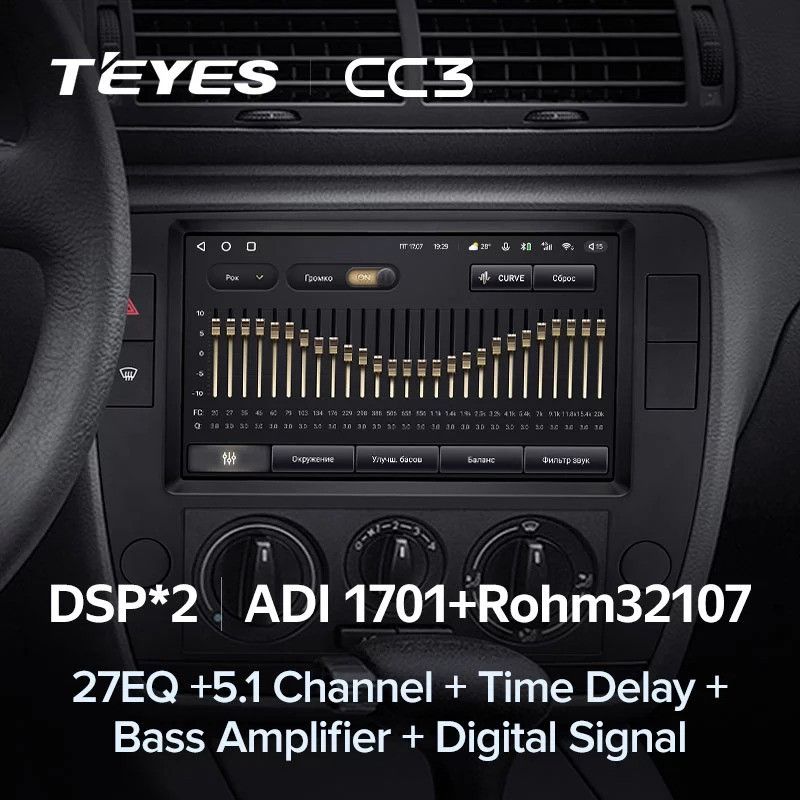 Штатная магнитола Teyes CC3 4/32 Volkswagen Passat B5 (2000-2005)