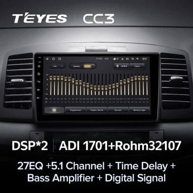 Штатная магнитола Teyes CC3 4/32 Toyota Allion (2001-2007)