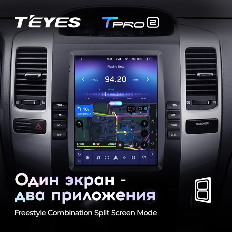 Штатная магнитола Tesla style Teyes TPRO 2 4/32 Lexus GX470 (2002-2009) Тип-A