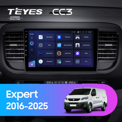 Штатная магнитола Teyes CC3 4/32 Peugeot Expert (2016-2025)