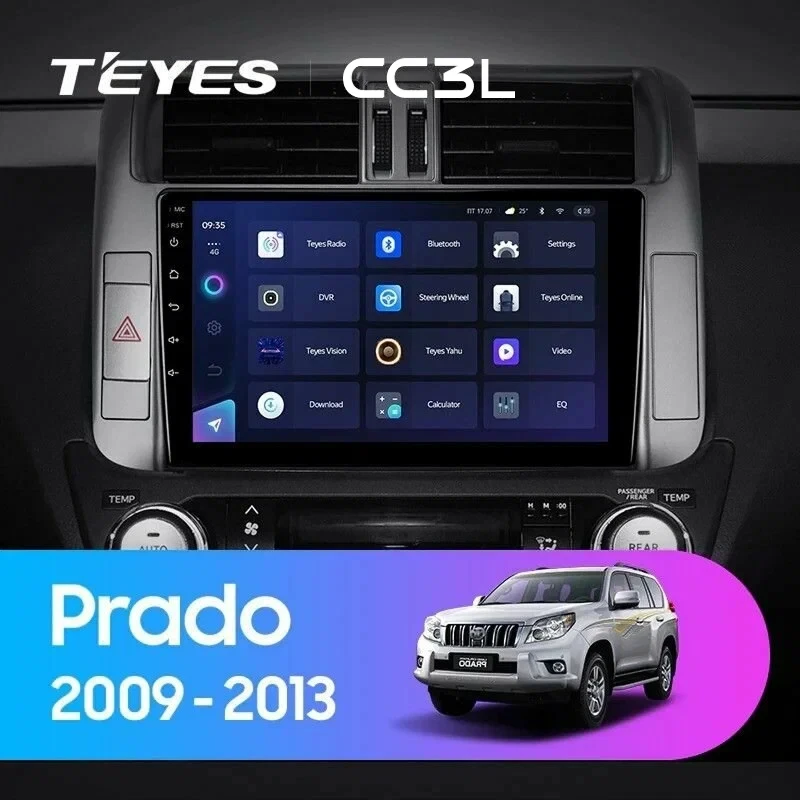 Штатная магнитола Teyes CC3L 4/32 Toyota Land Cruiser Prado 150 (2009-2013) F2 Тип-A