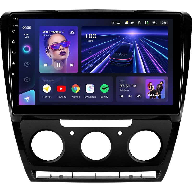 Штатная магнитола Teyes CC3 4/32 Skoda Octavia 2 A5 (2008-2013)