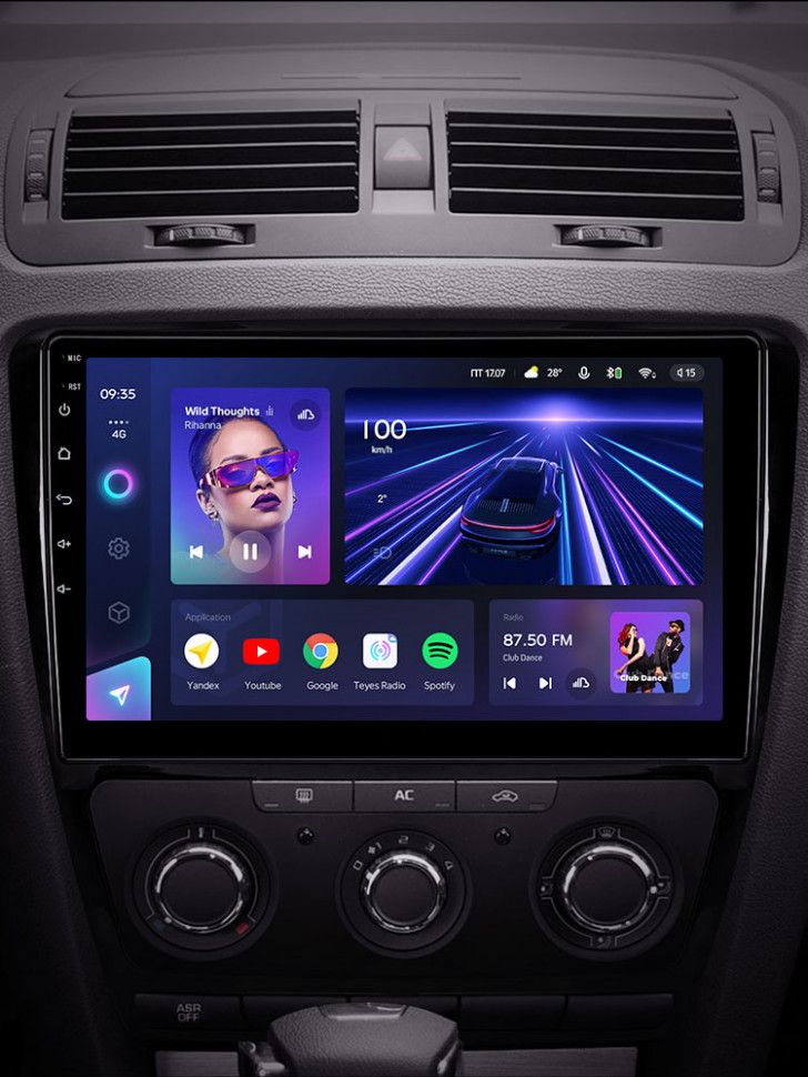 Штатная магнитола Teyes CC3 4/32 Skoda Octavia 2 A5 (2008-2013)