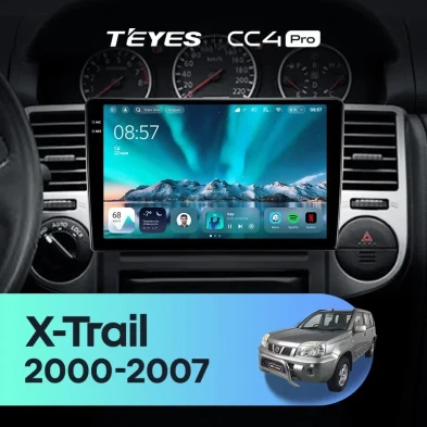 Штатная магнитола Teyes CC4 Pro 8/128 Nissan X-Trail 1 T30 (2000-2007) F2