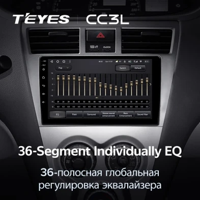 Штатная магнитола Teyes CC3L 4/64 Toyota Vios 2 (2007-2013)