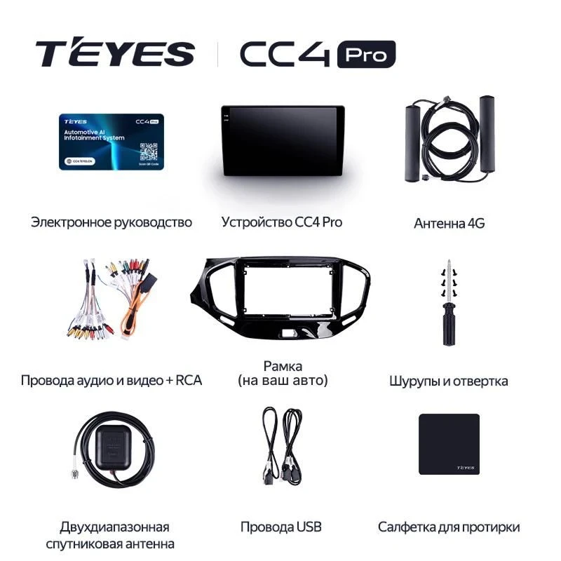 Штатная магнитола Teyes CC4 Pro 8/128 Hyundai Rohens Coupe 2012+ F3