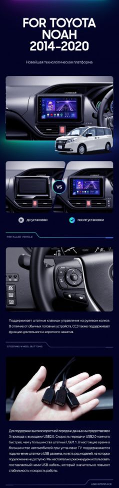 Штатная магнитола Teyes CC3 2K 360 6/128 Toyota Esquire 1 (2014-2020)