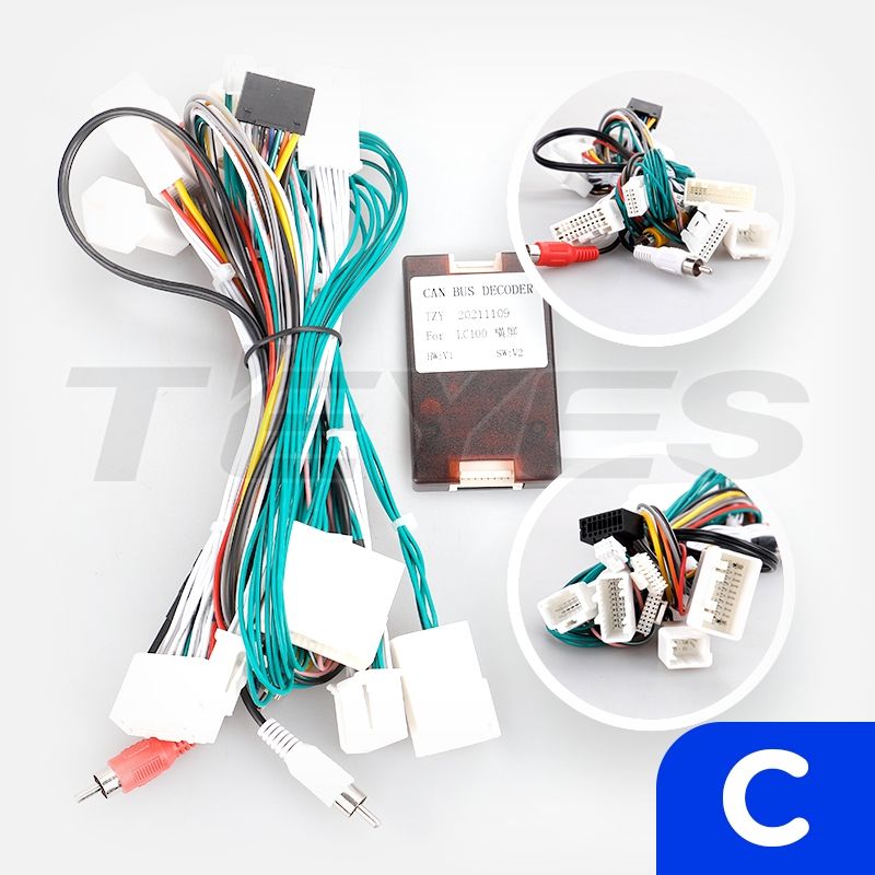 Переходная рамка Toyota Land Cruiser 100 (2002-2007) / Lexus LX470 J100 2 (2002-2007) Тип-C (10")