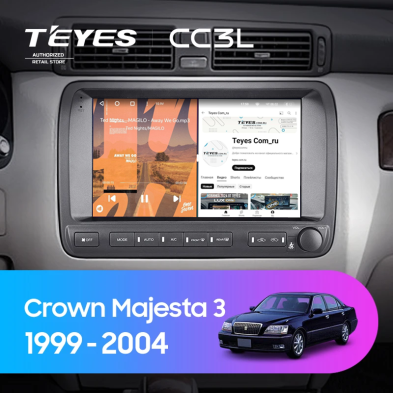 Штатная магнитола Teyes CC3L 4/32 Toyota Crown Majesta 3 S170 (1999-2004)