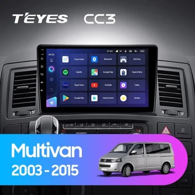Штатная магнитола Teyes CC3 4/32 Volkswagen Multivan T5 (2003-2015)