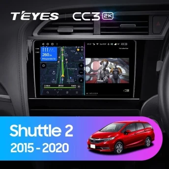 Штатная магнитола Teyes CC3 2K 4/32 Honda Shuttle 2 (2015-2020) Правый руль