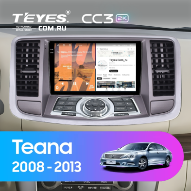Штатная магнитола Teyes CC3 2K 4/64 Nissan Teana 2 J32 (2008-2013) F2 Тип-B