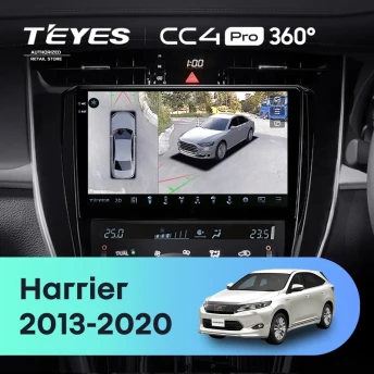 Штатная магнитола Teyes CC4 Pro 360 8/128 Toyota Harrier XU60 (2013-2020) F2