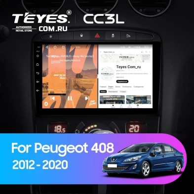 Штатная магнитола Teyes CC3L 4/32 Peugeot 408 1 T7 (2012-2020)