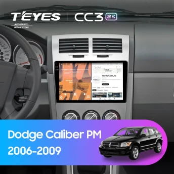 Штатная магнитола Teyes CC3 2K 6/128 Dodge Caliber PM (2006-2009)