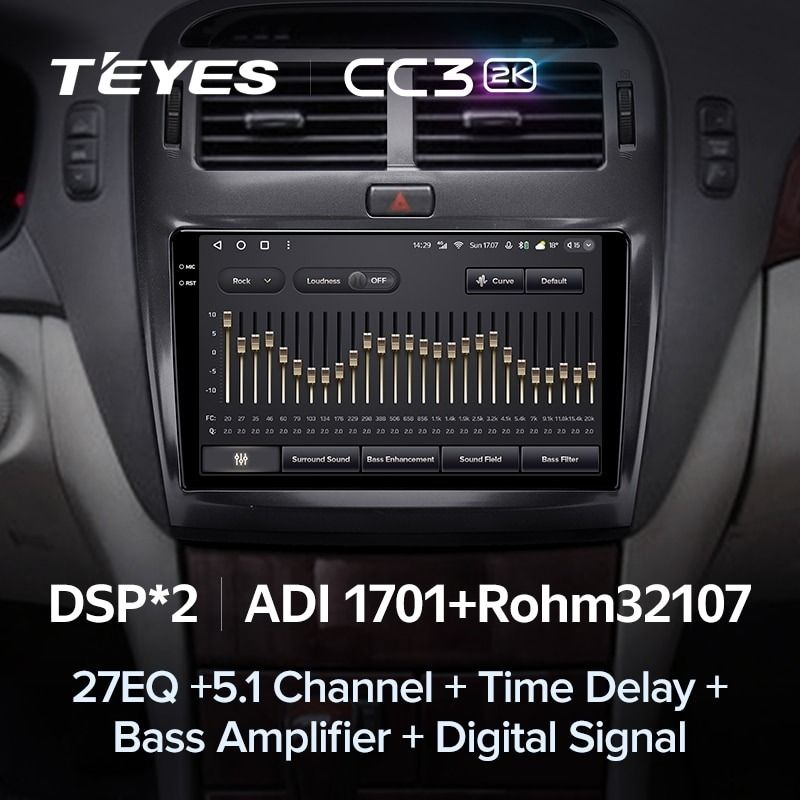 Штатная магнитола Teyes CC3 2K 360 6/128 Lexus LS430 XF30 (2000-2006) F1