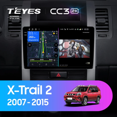 Штатная магнитола Teyes CC3 2K 6/128 Nissan X-Trail T31 (2007-2015)