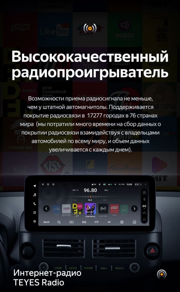 Штатная магнитола Teyes LUX ONE 6/128 Toyota RAV4 XA30 (2007-2012)