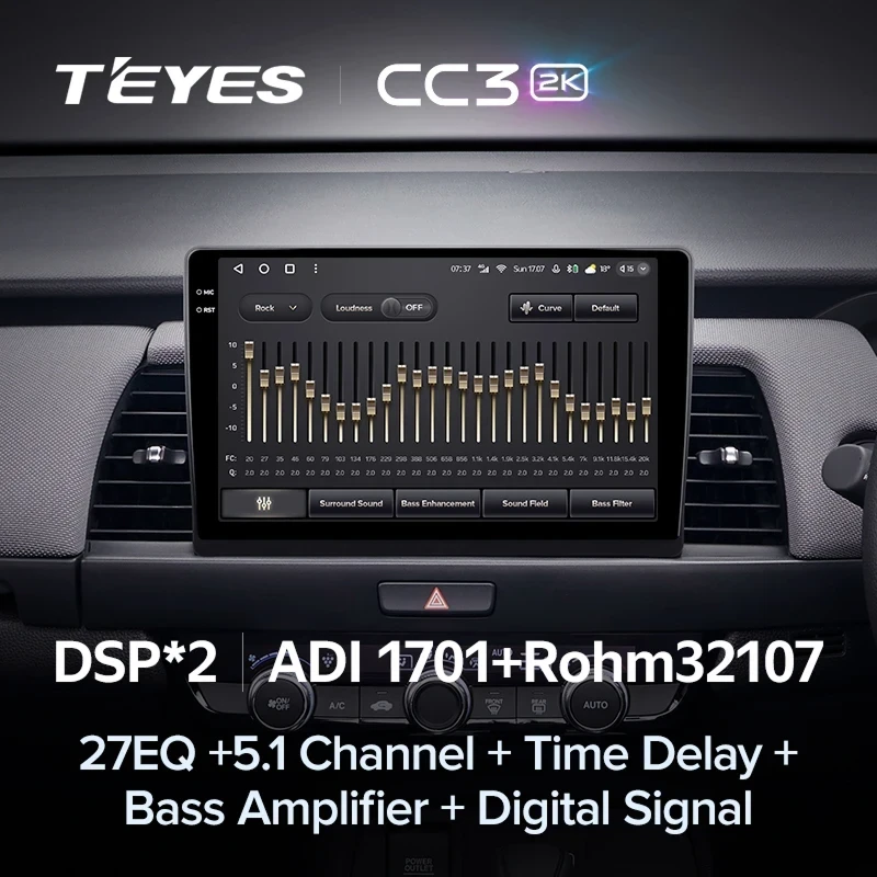 Штатная магнитола Teyes CC3 2K 4/32 Honda Fit 4 (2020-2024) Тип-B Правый руль