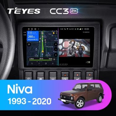 Штатная магнитола Teyes CC3 2K 4/64 Lada Niva (1993-2020)