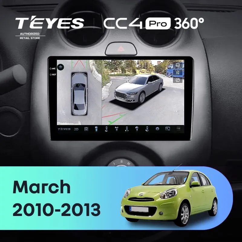Штатная магнитола Teyes CC4 Pro 360 8/128 Nissan March K13 (2010-2013)