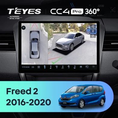Штатная магнитола Teyes CC4 Pro 360 12/256 Honda Freed 2 (2016-2020) (13")