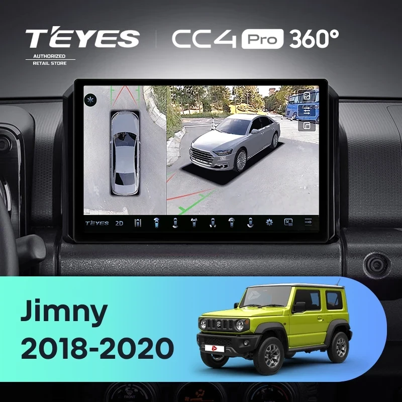Штатная магнитола Teyes CC4 Pro 360 12/256 Suzuki Jimny JB64 (2018-2020) (11")