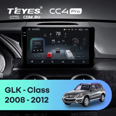Штатная магнитола Teyes CC4 Pro 12/256 Mercedes-Benz GLK-Class X204 (NTG 4.0) (2008-2012)