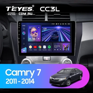 Штатная магнитола Teyes CC3L 4/64 Toyota Camry 7 XV 50 55 (2011-2014) (черная) F2