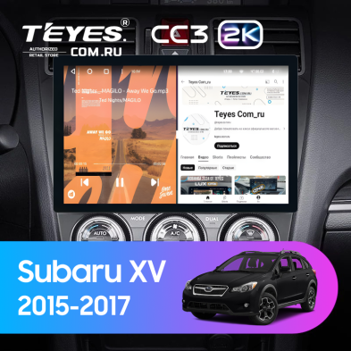 Штатная магнитола Teyes CC3 2K 4/64 Subaru XV (2015-2017) F1 (11")