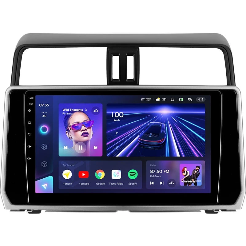 Штатная магнитола Teyes CC3 6/128 Toyota Land Cruiser Prado 150 (2017-2021)