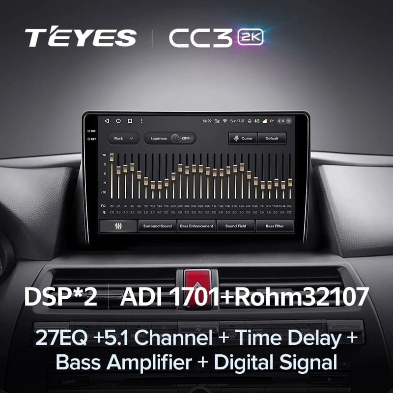 Штатная магнитола Teyes CC3 2K 4/32 Honda Crosstour 1 TF (2009-2015)