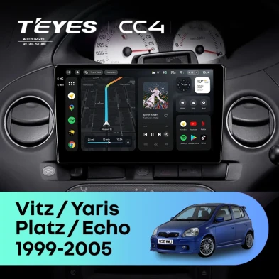Штатная магнитола Teyes CC4 6/64 Toyota Vitz XP10 (1999-2005) F2