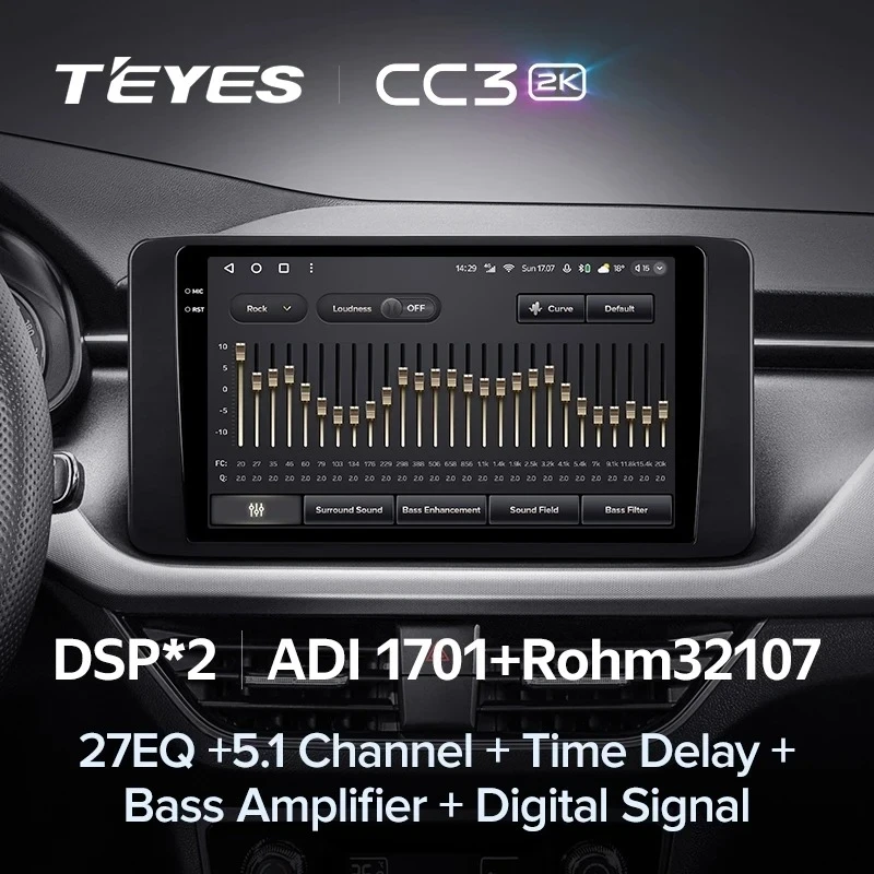 Штатная магнитола Teyes CC3 2K 4/32 Skoda Rapid 2 (2019-2023)