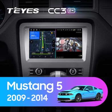 Штатная магнитола Teyes CC3 2K 360 6/128 Ford Mustang 5 S-197 (2009-2014) F2