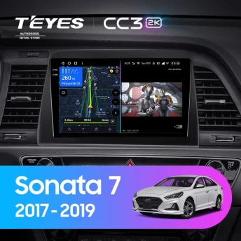 Штатная магнитола Teyes CC3 2K 4/32 Hyundai Sonata 7 LF (2017-2019)