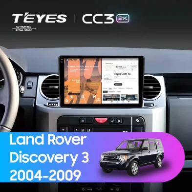 Штатная магнитола Teyes CC3 2K 4/64 Land Rover Discovery 3 (2004-2009) F2 (11")