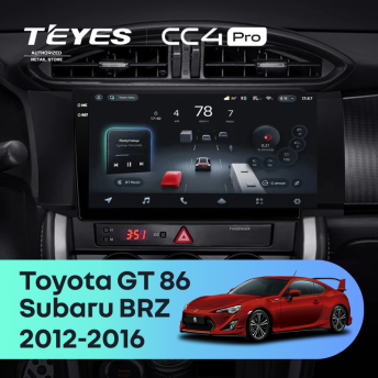 Штатная магнитола Teyes CC4 Pro 8/128 Subaru BRZ (2012-2016)