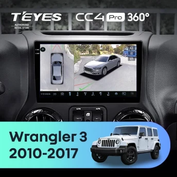 Штатная магнитола Teyes CC4 Pro 360 8/128 Jeep Wrangler 3 JK (2010-2017) L15