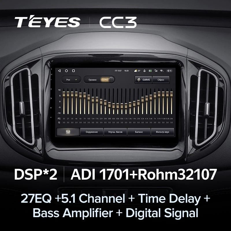 Штатная магнитола Teyes CC3 4/32 Chery Tiggo 7 (2016-2020) F1