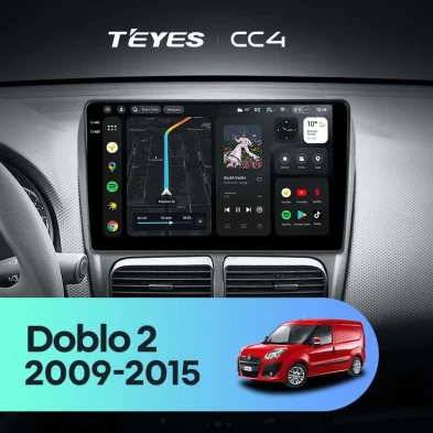 Штатная магнитола Teyes CC4 6/64 Fiat Doblo 2 263 (2009-2015)